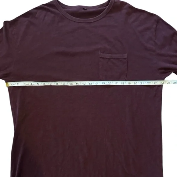 Vuori Long Sleeve Rise Tee Ruby Sz XXL Athleisure Athletic Casual Maroon - Picture 11 of 14